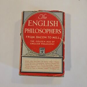 VTG The English Philosophers Hardcover Book 1939 Modern Library‎ G47 Giant USA